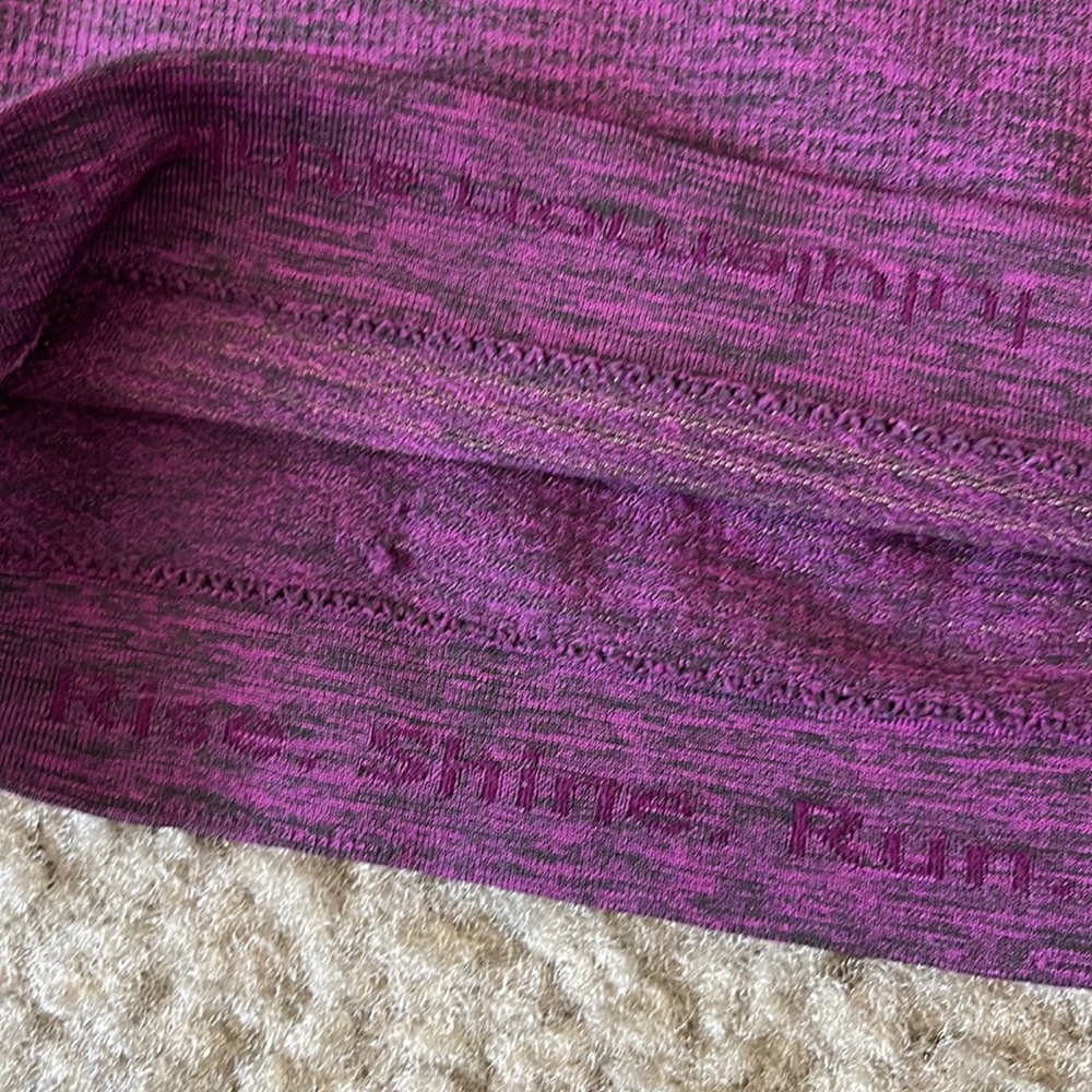 Lululemon Run Swiftly Size 6 Fuchsia Heathered Pu… - image 4